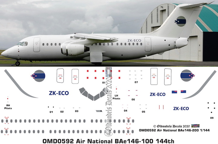 (image for) OMD0592 BAe 146-100 Air National