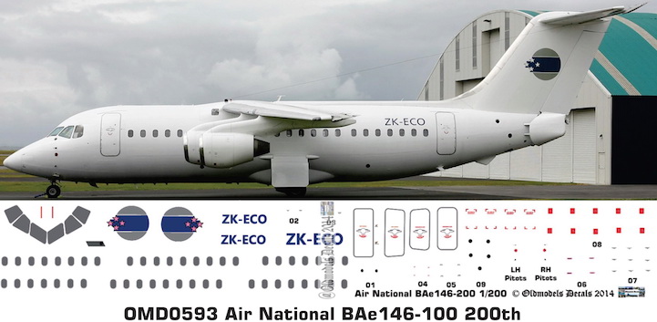 (image for) OMD0593 BAe 146-200 Air National
