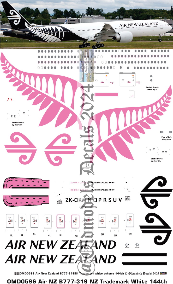 (image for) OMD0596 Boeing B777-319 Air New Zealand