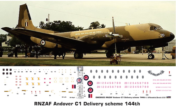 (image for) OMD0603 HS780 Andover C1 Royal New Zealand Air Force
