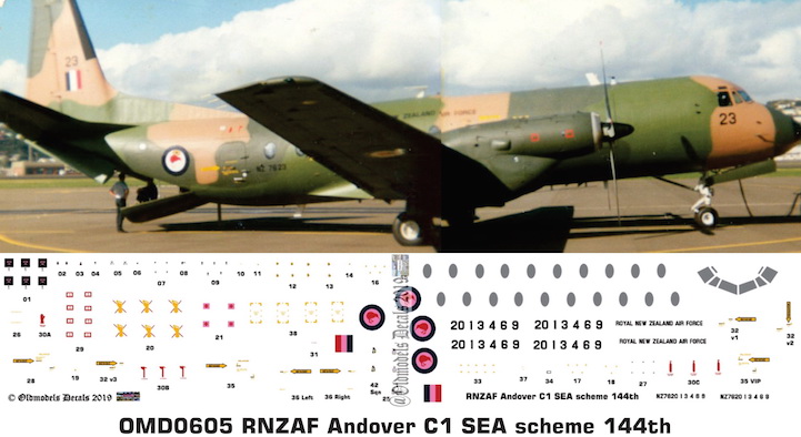 (image for) OMD0605 HS780 Andover C1 Royal New Zealand Air Force