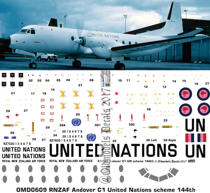 (image for) OMD0609 HS780 Andover C1 Royal New Zealand Air Force