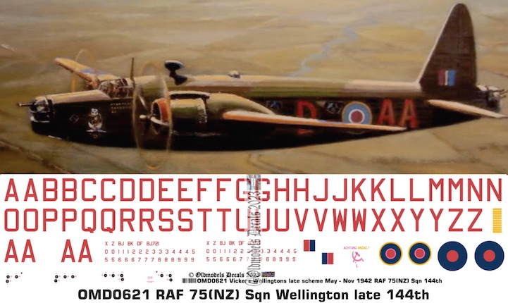 (image for) OMD0621 Vickers Wellington Royal Air Force (NZ)