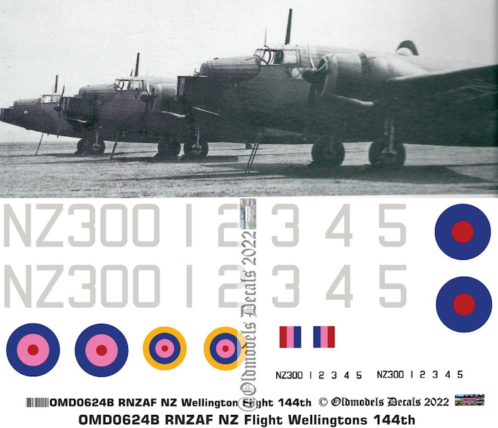 (image for) OMD0624B Vickers Wellington Royal New Zealand Air Force