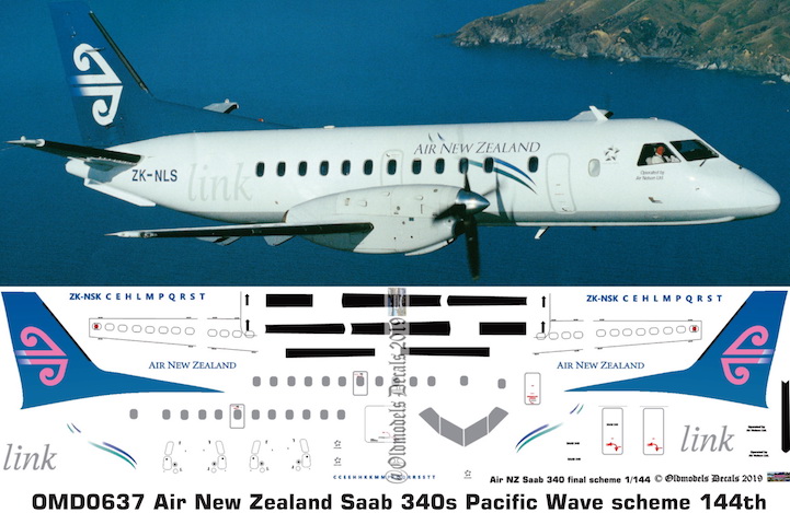 (image for) OMD0637 Saab340A Air New Zealand