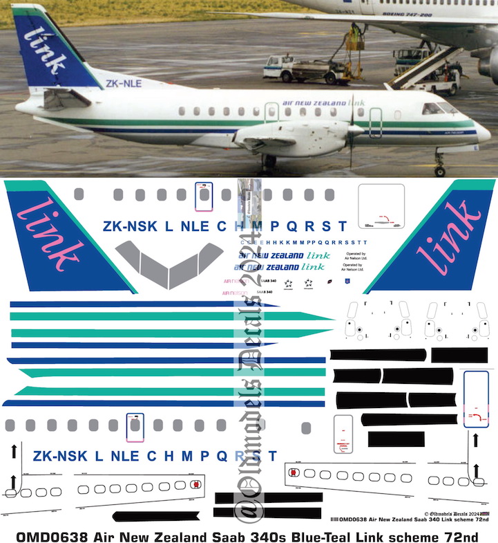 (image for) OMD0638 Saab340A Air New Zealand Link