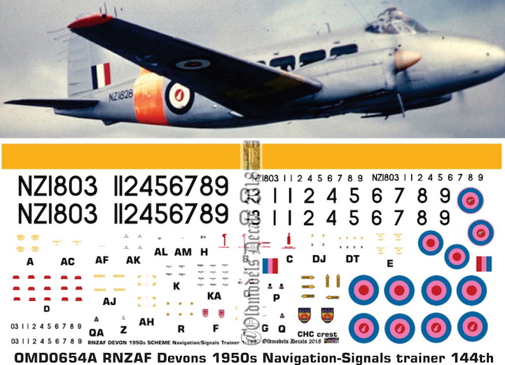 (image for) OMD0654A DH Devon Royal New Zealand Air Force