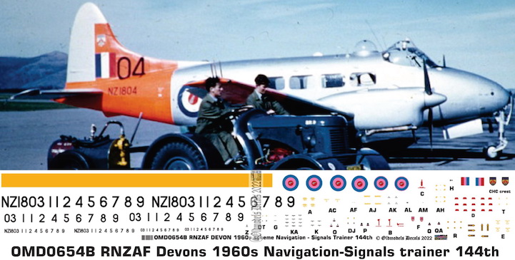OMD0654B DH Devon Royal New Zealand Air Force