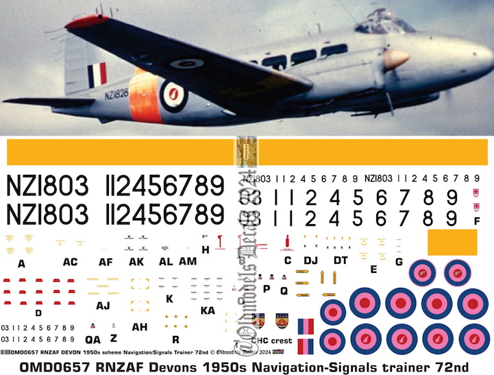 (image for) OMD0657 DH Devon Royal New Zealand Air Force