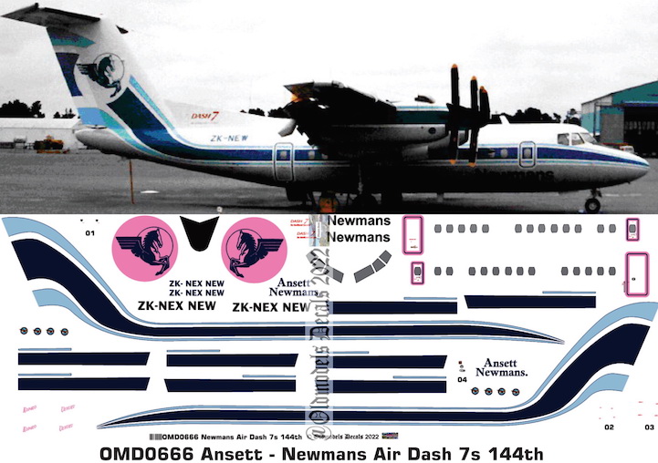 (image for) OMD0666 DHC Dash-7 Newmans Air