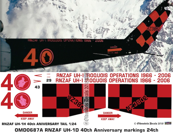 (image for) OMD0687A UH-1D/H Iroquois Royal New Zealand Air Force