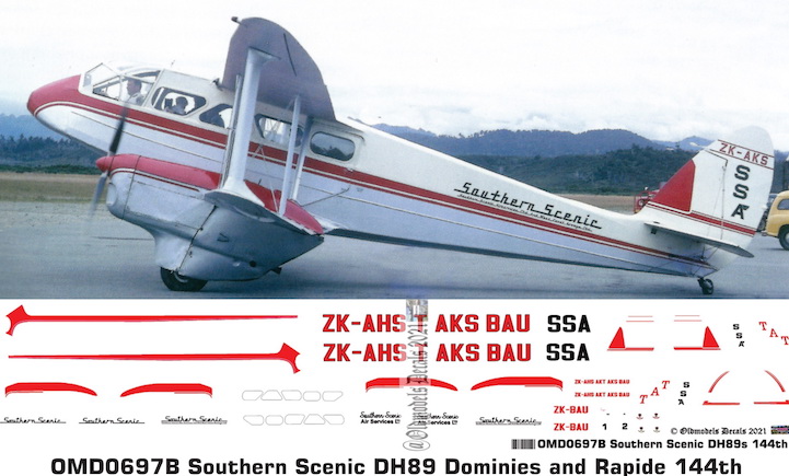(image for) OMD0697B DH89 Rapid / Dominie Southern Scenic Services