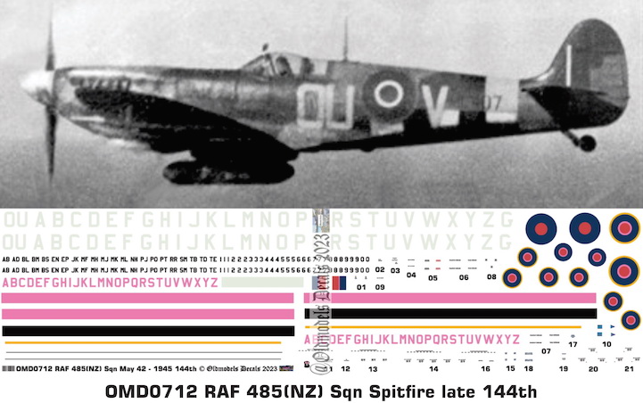 (image for) OMD0712 Spitfire Royal Air Force (NZ)