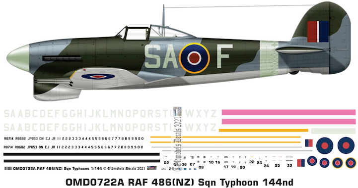(image for) OMD0722A Typhoon Royal Air Force (NZ)