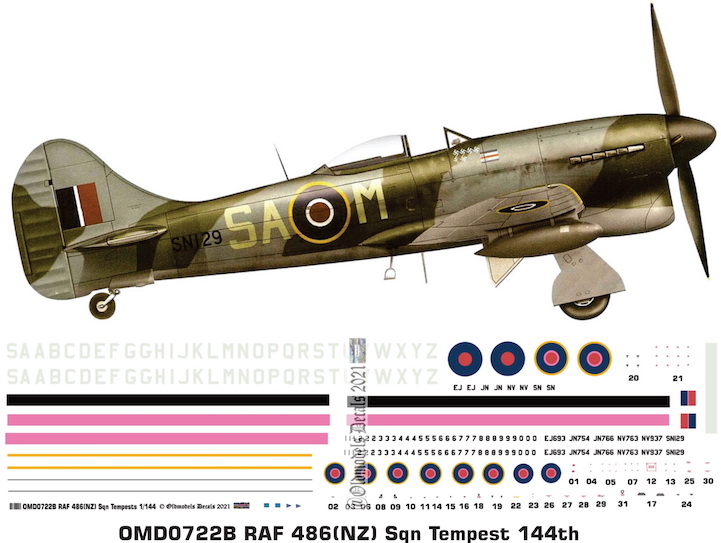 (image for) OMD0722B Tempest Royal Air Force (NZ)