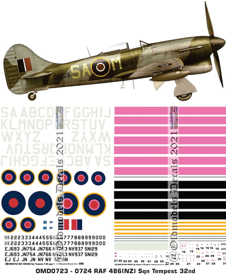 (image for) OMD0723+OMD0724 Tempest Royal Air Force (NZ)
