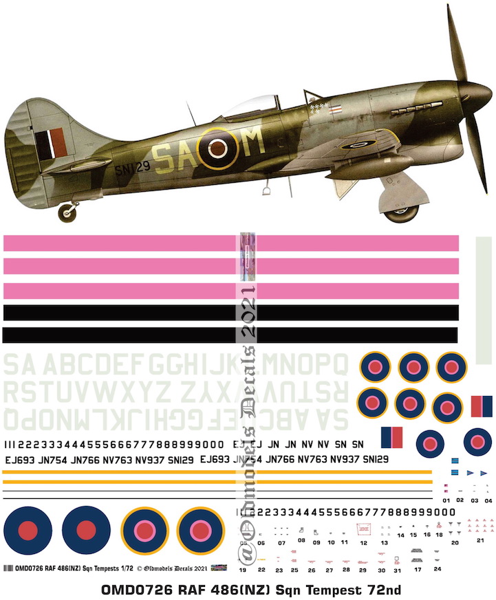 (image for) OMD0726 Tempest Royal Air Force (NZ)