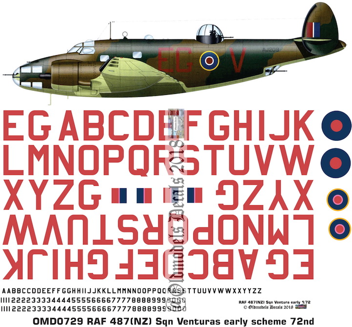 (image for) OMD0729 Ventura Royal Air Force (NZ)