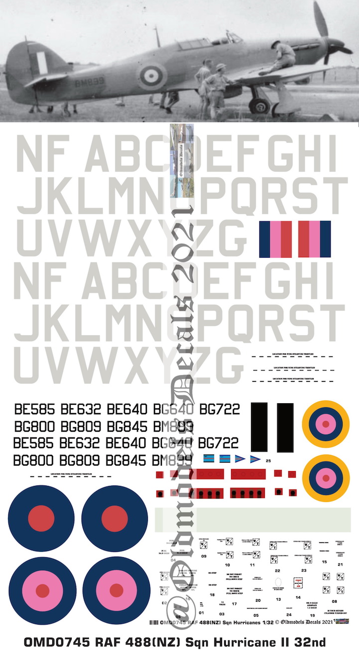 (image for) OMD0745 Hurricane II Royal Air Force (NZ)