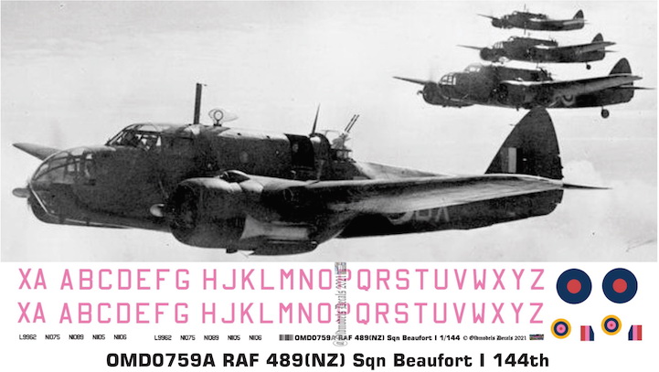 (image for) OMD0759A Beaufort I Royal Air Force (NZ)