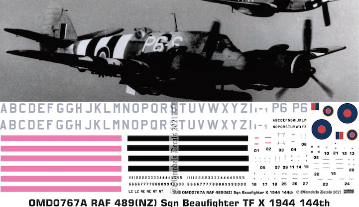 (image for) OMD0767A Beaufighter X Royal Air Force (NZ)