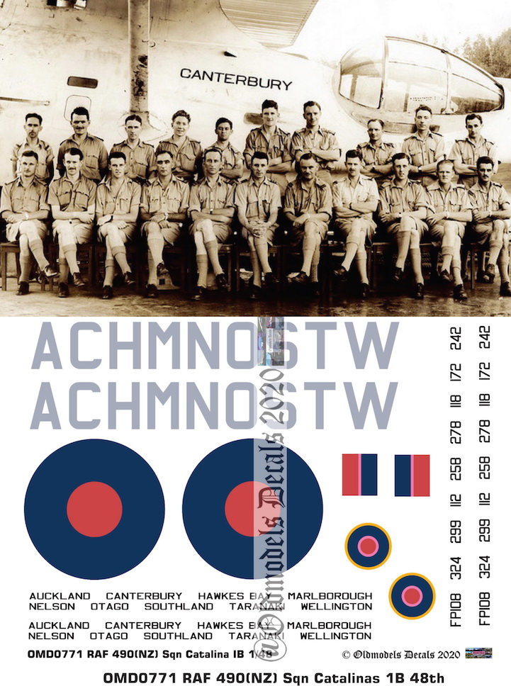 (image for) OMD0771 Catalina 1B Royal Air Force (NZ)