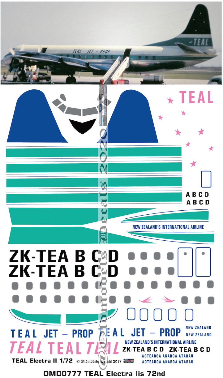 (image for) OMD0777 Lockheed Electra II TEAL