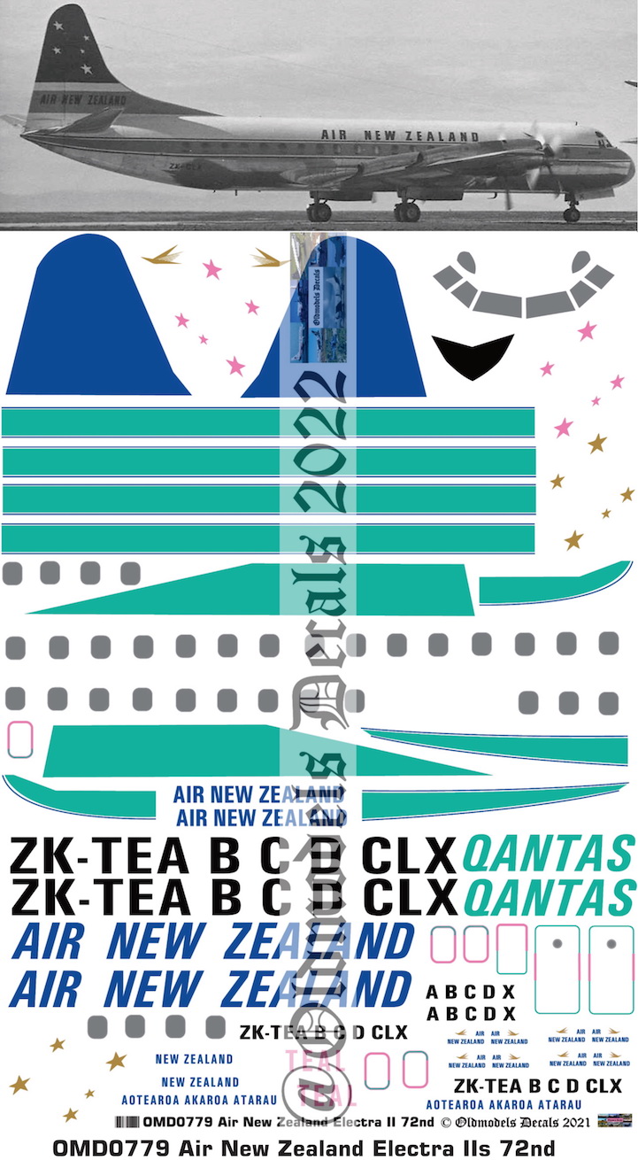 (image for) OMD0779 Lockheed Electra II Air New Zealand