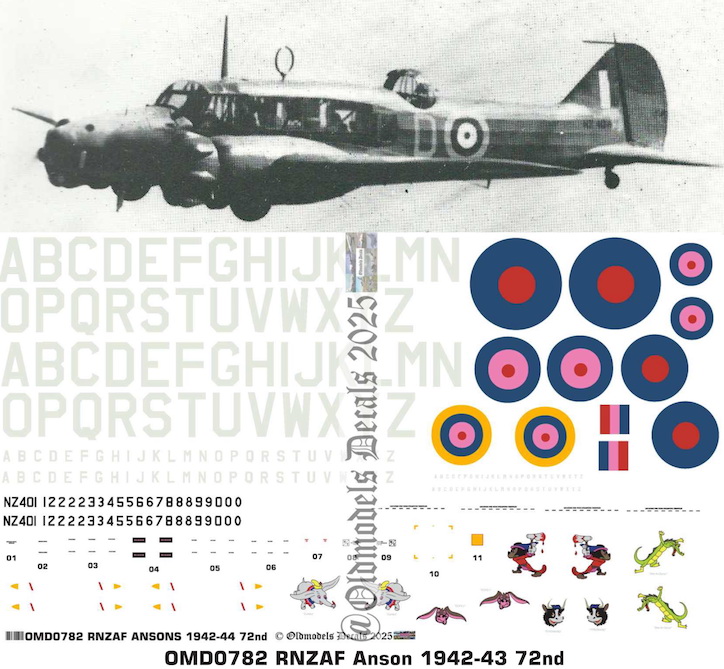(image for) OMD0782 Avro Anson Royal New Zealand Air Force