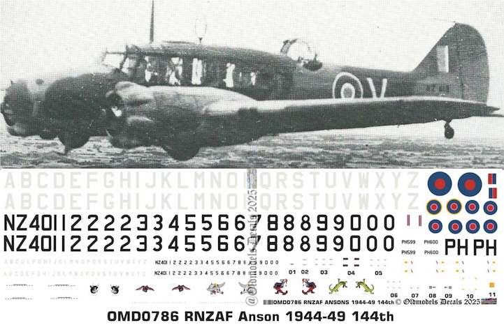(image for) OMD0786 Avro Anson Royal New Zealand Air Force