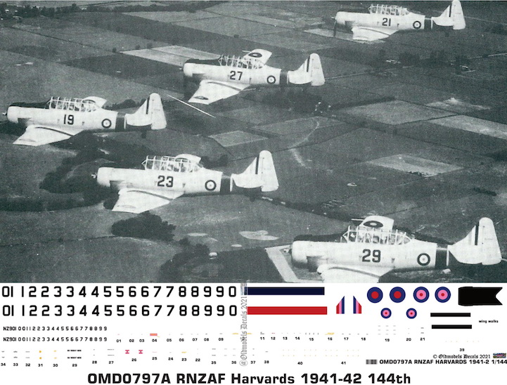 (image for) OMD0797A North American Harvard Royal New Zealand Air Force