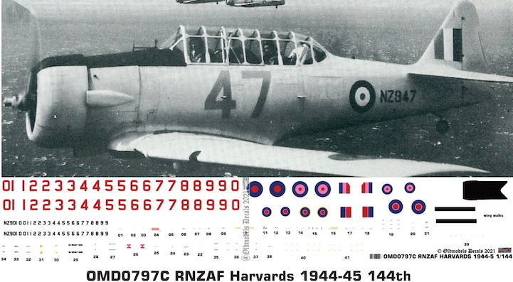 OMD0797C North American Harvard Royal New Zealand Air Force