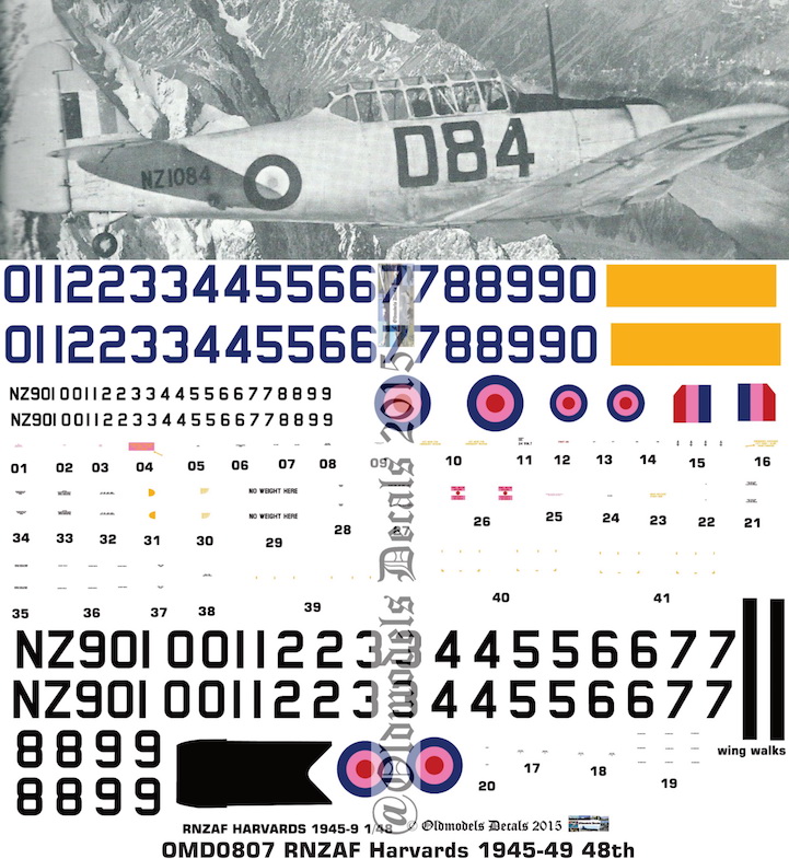 (image for) OMD0807 NA Harvard Royal New Zealand Air Force