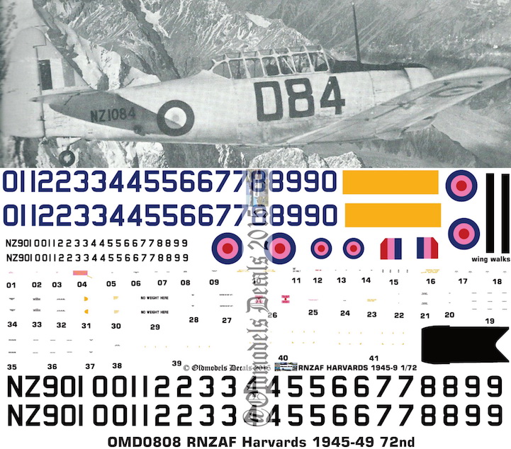 (image for) OMD0808 NA Harvard Royal New Zealand Air Force