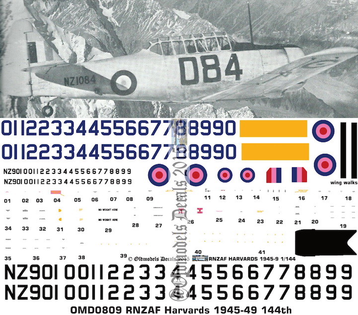 (image for) OMD0809 NA Harvard Royal New Zealand Air Force