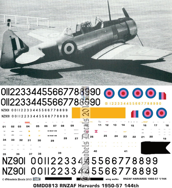 (image for) OMD0813 NA Harvard Royal New Zealand Air Force