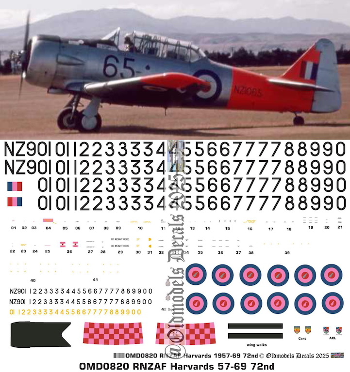 (image for) OMD0820 North American Harvard Royal New Zealand Air Force