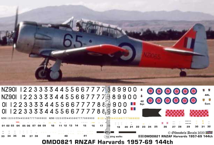 (image for) OMD0821 North American Harvard Royal New Zealand Air Force