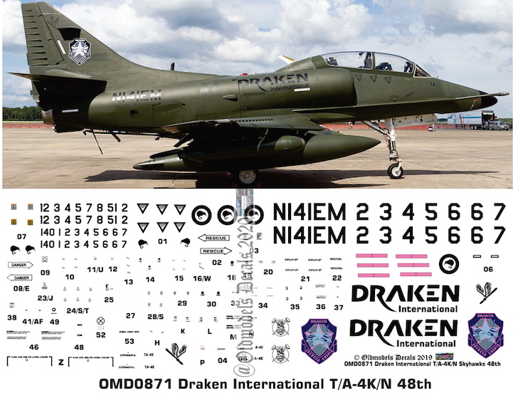 OMD0871 T/A-4K/N Skyhawk Draken International Corp