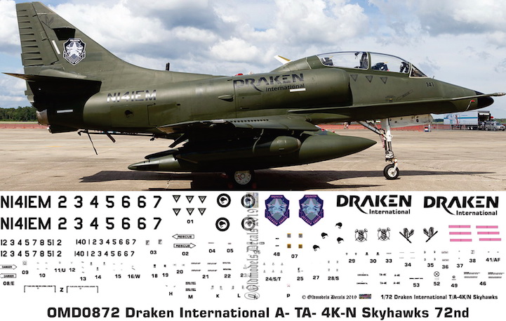 OMD0872 T/A-4K/N Skyhawk Draken International Corp