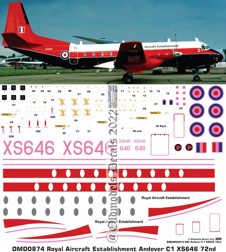 (image for) OMD0874 Avro Anson C1 Royal Aircraft Establishment