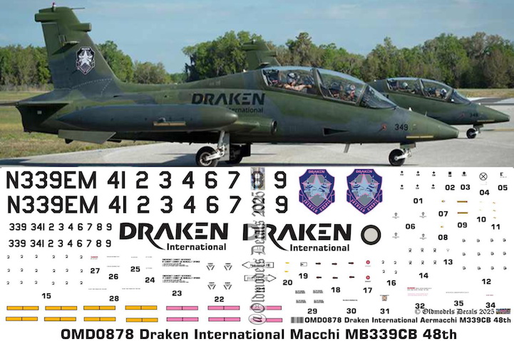 (image for) OMD0878 Macchi MB339CB Draken International Corp
