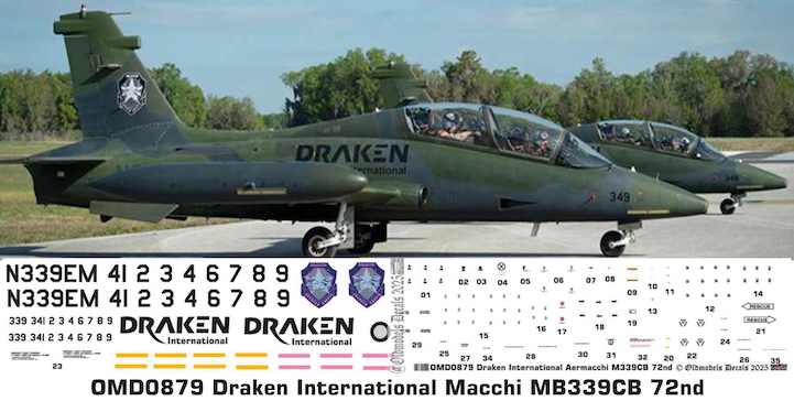(image for) OMD0879 Macchi MB339CB Draken International Corp