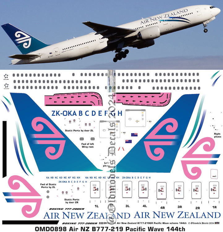 (image for) OMD0898 Boeing B777-219 Air New Zealand