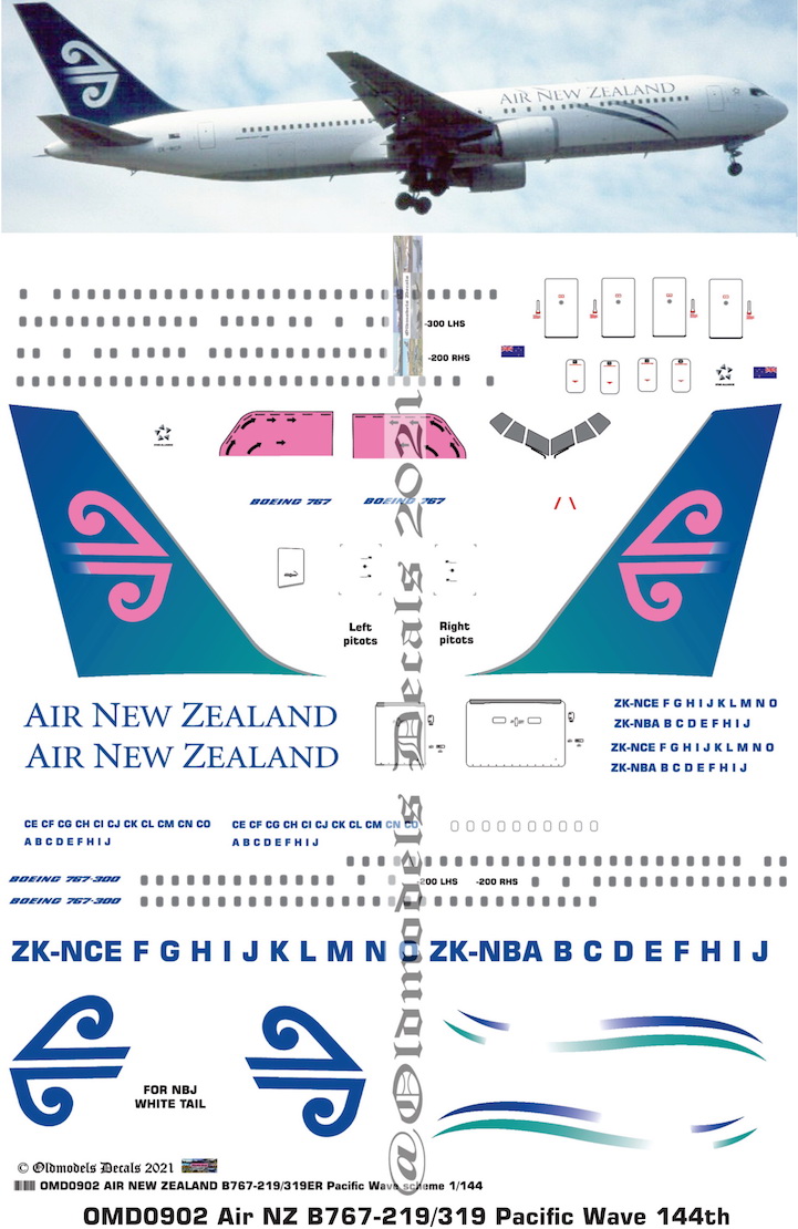 (image for) OMD0902 Boeing B767-219/319 Air New Zealand