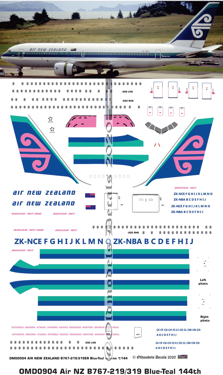 (image for) OMD0904 Boeing B767-219/319 Air New Zealand