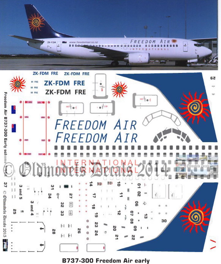 (image for) OMD0911 Boeing B737-300 Freedom Air