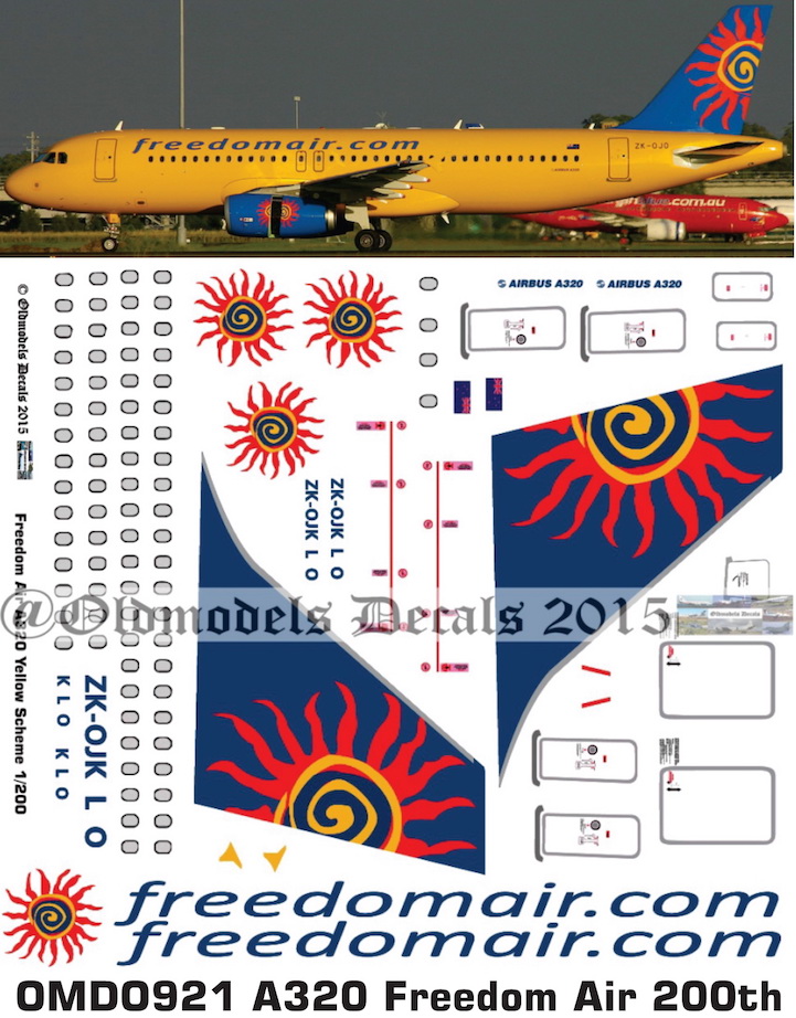 (image for) OMD0921 Airbus A320 Freedom Air