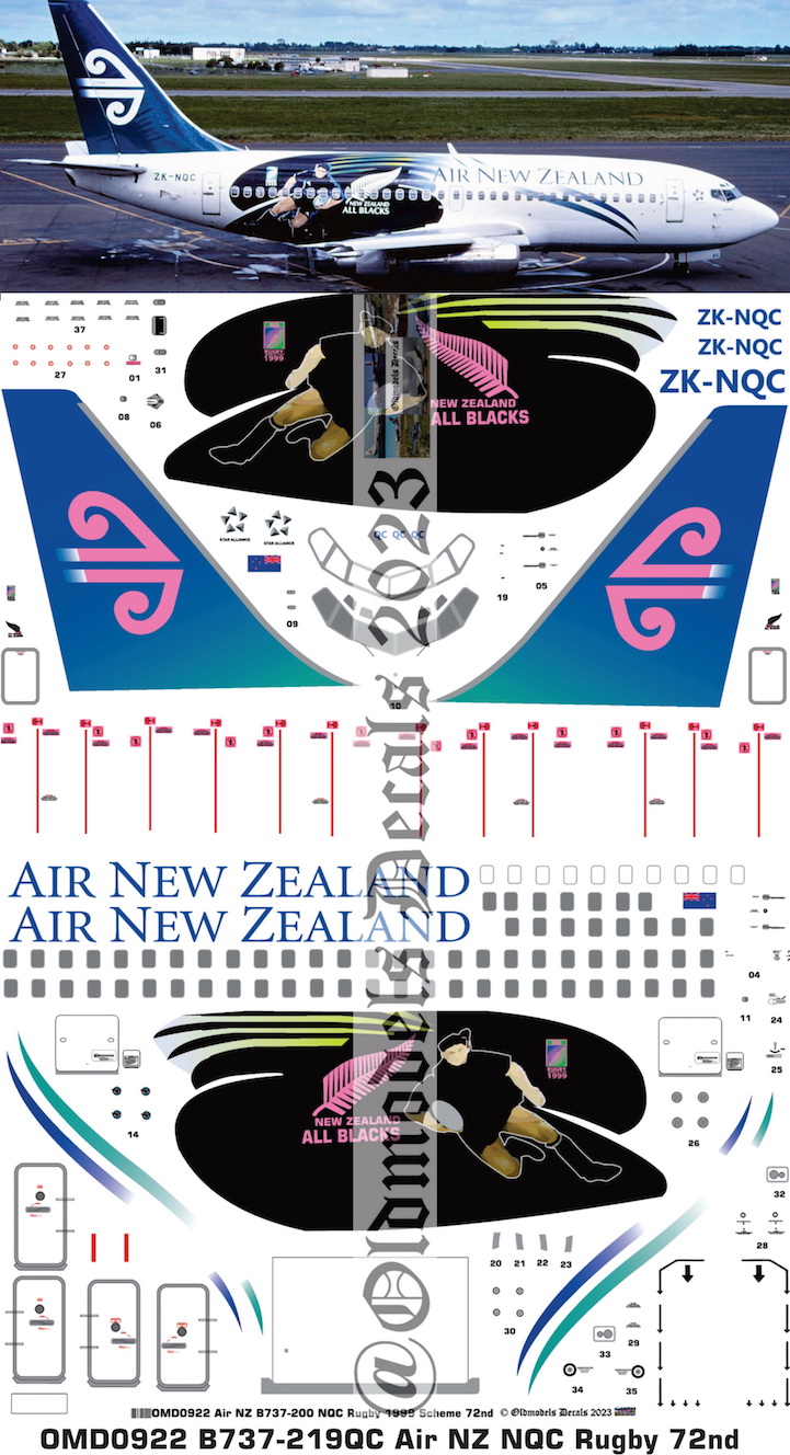 (image for) OMD0922 Boeing B737-219QC Air New Zealand
