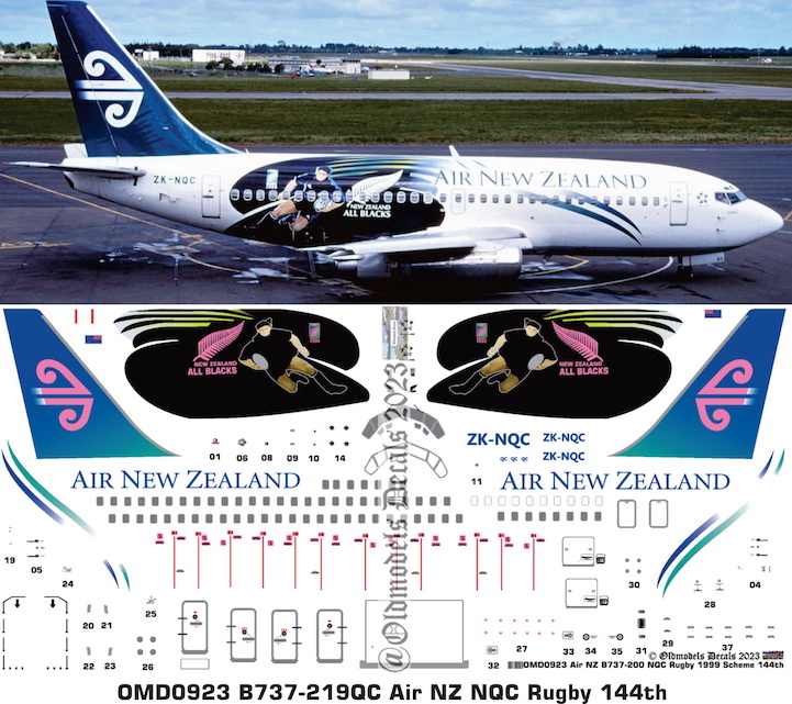 (image for) OMD0923 Boeing B737-219QC Air New Zealand